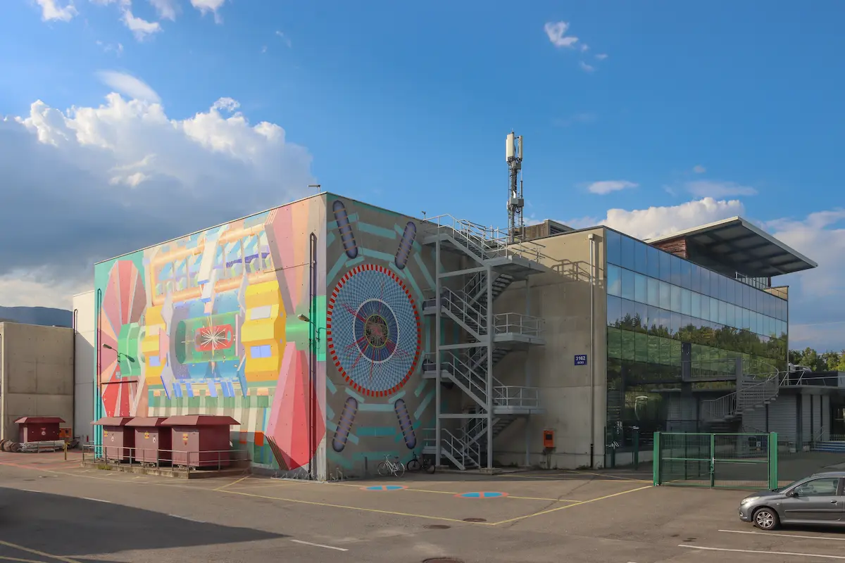 ATLAS experiment building at CERN in Meyrin