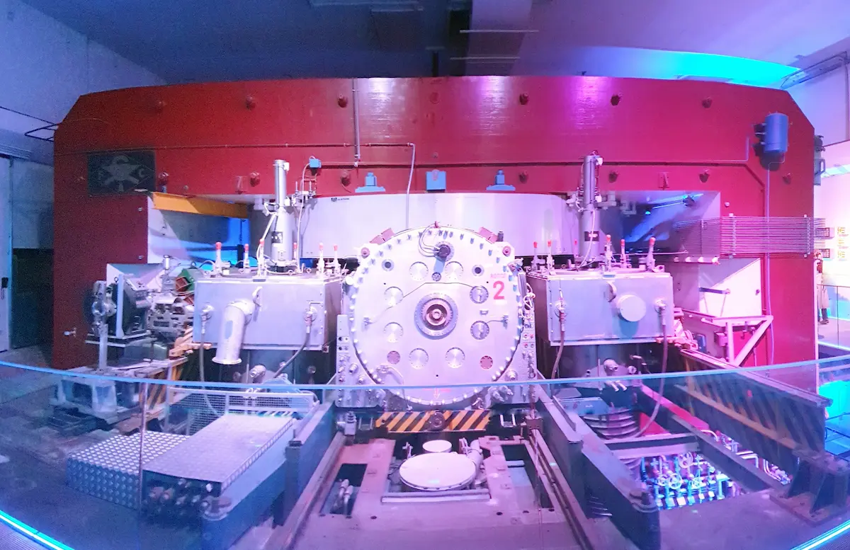 CERN 600 MeV Synchrocyclotron viewed from the front
